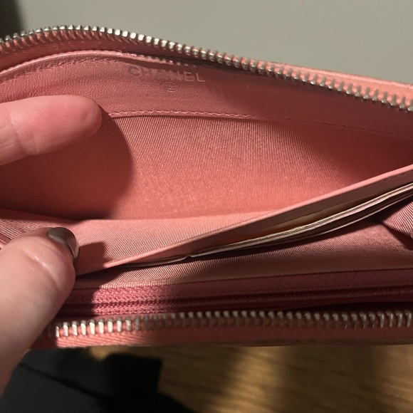CHANEL Pink Quilted Zip Wallet - Picture 7 of 16